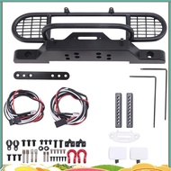 for TRX4 Metal Front Camel Trophy Bumper with Light for 1/10 RC Crawler Car  TRX4 -4