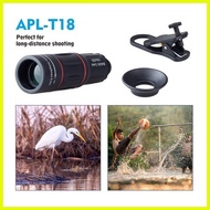 ♞APEXEL Universal 18x25 Monocular Zoom HD Optical Cell Phone Lens Observing Survey 18X Telephoto Le