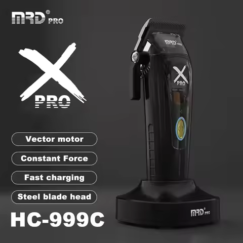 MRD HC-999C Professional Vector Motor CLIPPER X PRO Hair Clippers,Cordless Hair Clipper with Intuiti