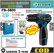 ECOSEN Mesin Bor Baterai /Bor Listrik/Bor cas/Cordless Drill Bor baterai