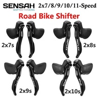 98F SENSAH Road Bike Shifters STI 2x7 2x8 2x9 2x10 2x11Speed Lever Brake Bicycle Derailleur Co slc