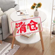 💘&amp;Bedside Table Small Simple Small Coffee TableinsWind Floor Small Table Rental House Rental Side Table Small round Tabl