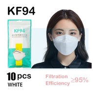 10Pcs Reusable Washable KF94 Mask 4ply Design Medicos Non-Woven Disposabl