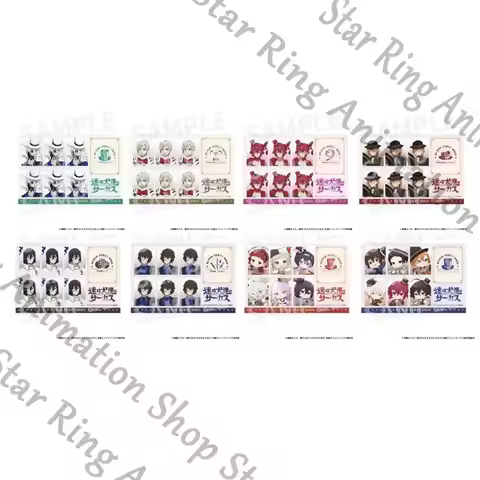 Genuine Anime Bungo Stray Dogs peripheral Maze Dog circus troup series ID photo photo style sticker 