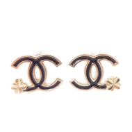 CHANEL 金屬Earring耳環金色/黑色