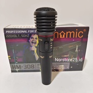 Wired MICROPHONE/WIRELESS KARAOKE HOMIC HM-308 Wired MIC/WIRELESS Without Cable And Can Use KARAOKE Cable
