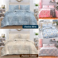 Bed Cover Set Bedcover Only Microtex Various Adult Motifs Flower Leaves Beautiful Floral Size Single