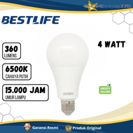 Bestlife Lampu Bohlam LED 18W / 15W / 12W / 10W / 8W / 6W / 4W Cahaya Putih Terang - GARANSI RESMI