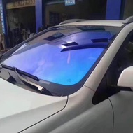 75CM x 3M Windscreen Solar Film Blue Chameleon VLT 67% Car Front Window Tint Windshield Shades Protection Explosion proo
