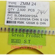 (Combo of 10) Zener Diode 24V ZMM 24 SMD 1206 LL34 cylindrical Zener Diode 24V 0.5A ST (Combo)