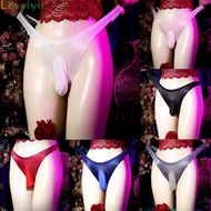 Men Underwear Comfort G String Ice Silk L-XL Lingerie Panties Sexy Sissy Pouch