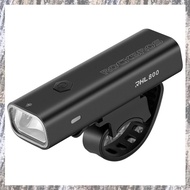 [Z F L U] ROCKBROS 1 PCS USB Rechargeable Bicycle Front Light Cycling Headlight Black Aluminum Alloy