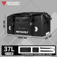 Tail Bag MOTOWOLF MB9 37L Bag Motorcycle Rear Bag Motorcycle Seat Bag Waterproof Backpack