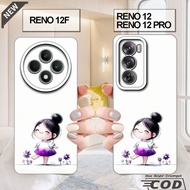 Oppo RENO 12 case _ oppo RENO 12F case _ oppo RENO 12 PRO case - flexible clear black silicone case