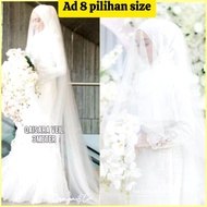 veil nikah,veil pengantin,veil plain,veil nikah plain,veil pengantin panjang,veil nikah labuh,veil p