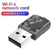 Elough AX900M USB WiFi 6 Bluetooth 5.4 Adapter 2-in-1 Driver-Free Dual Band 2.4G 5G Wireless Network