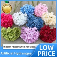 80cm artificial silk hydrangea flower suitable for wedding table decoration