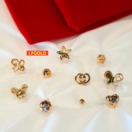 3D Mickey Anting Emas 916