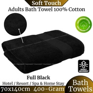 Soft Touch Home Bath Towel Grey (400 Grams) Tuala Mandi 100 % Natural Cotton 70x140 cm Navy Blue Bat