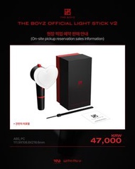 〖 Pre-order 預訂｜韓星 K-pop 〗THE BOYZ Official Lightstick Fanlight 官方演唱會應援手燈 第二代 代購