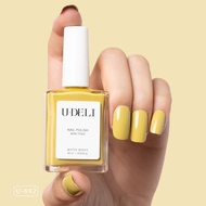 สีทาเล็บกึ่งเจล U-DELI U-692 Vegan Nail Polish สีเหลืองพาสเทล มินิมอล  ไม่ต้องอบ Pigmetแน่น สีสวย  ไ