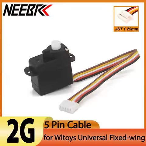2g Micro Servo 5 Pin Wltoys Fixed-wing A220 F949 A160 A800 Universal Servo for RC Drone Mini Plane F