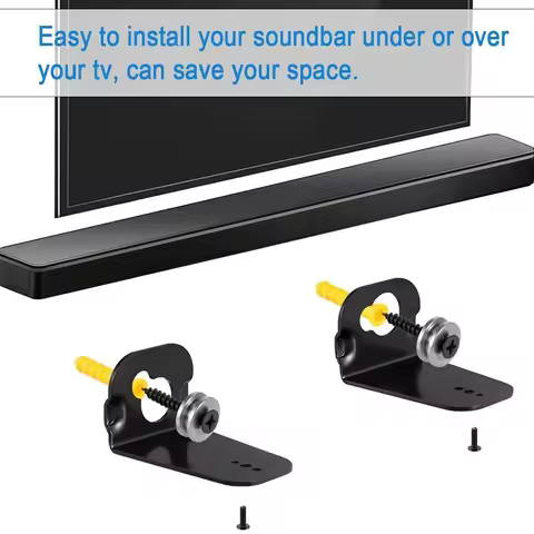 1 Set Soundbar Wall Mount Brackets for Samsung HW-M450 HW-KM37 HW-K360/ZA HW-M550 HW-MM45 HW-KM57C/Z