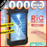 【Local spot】100000mAh Solar Powerbank Outdoor Solar Energy External Battery Fast Charging 100% Origi