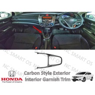 Honda City GM2 GM3 TMO 2008-2013 Gear Panel Carbon Interior Cover Trim