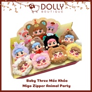 Gấu Bông Baby Tree Migo Zipper Animal Party Móc Khóa ( Bữa Tiệc Động Vật )