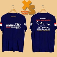 100% Cotton Fashion  DISTRO PRIA KOMUNITAS CANTER MANIA INDONESIA NAVY  XTREME-STORE 2023