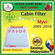 Perodua Old Myvi G1 Lama 2005 - 2010 1.0 1.3 1.5 Premium OEM Destroil Cabin FIlter Cleaner Penapis Udara Aircond