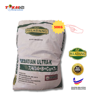 [ Pre Order ] 50 KG / Baja Sebatian Ultra-K ( 7 : 4 : 34 +B+Cu+Zn )Baja Penggalak Buah - Baja Buah / Baja Bunga / Baja Sayuran / Baja Sawit / Baja Getah / Baja Pisang / Baja Mangga