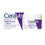 CeraVe night cream for face skin renewing night cream with hyaluronic acid & niacinamide 48g