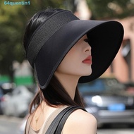 QUENTIN1 Sense Sun Hat, Foldable Large Brim Empty Top Hat, Sunscree UV-proof UV Protection Fashionable Fisherman Hat Outdoor