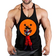 Men's Tanktop gym shirt, sports print Dragon Ball hot summer 2024
