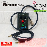 PTT Box Radio Komunikasi Rig Icom Konektor CB 8 Pin. IC-25A IC-28H Dll