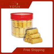 YOSH 2021 CNY Cookies 新年年饼 |  A50-A51 迷你鸡丝蛋卷 Mini Crispy Roll | 鸡丝Chicken Floss | 紫菜Seaweed