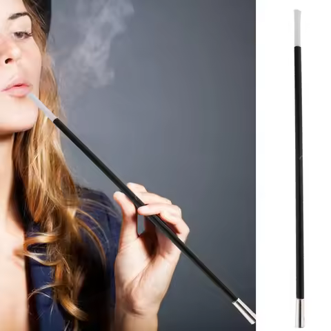34cm Classic Smoking Pipe Tobacco Tube 1920s Vintage Cosplay Prop For Women Men Role Play Performanc