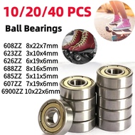 10/20/40Pcs Ball Bearings 608ZZ 623ZZ 626ZZ 688ZZ 685ZZ 607ZZ 6900ZZ Deep Groove Miniature Bearings 