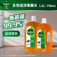 滴露 - [優惠套裝] 消毒藥水 750ml + 1.2升