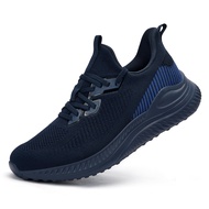 Slow Man Mens Walking Sneakers Wide Width Slip on Tennis Shoes,Lightweight Breathable Running Shoes,