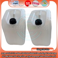 20 Liter White Jerry Can Container Filled with Gasoline, Kerosene, Thick, Sturdy Material, Water Jer
