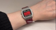 HUBSTORE CASIO 卡西歐 Casioak F91 F91WM F-91 F-91WM F-91WM-7 F-91WM-7A 銀紅黑色 防水 有現貨
