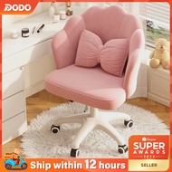 Pink~Swivel Dressing Chair Lounge Backrest Chair With Wheels Hydraulic Adjustable Height Eames Compu