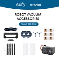 Eufy by Anker C20 Robot Vacuum Accessories Main Rolling Brush, Filter, Side Brush, Mop Pad, Dustbag