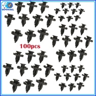100pcs/set Bumper Push Type Retainer Clips For Nissan Infiniti G35 FX35 01553-09321 Auto Parts