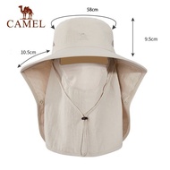 CAMEL Full Face Sun Hat Outdoor Mountaineering Fishing Hat Men and Women Anti-ultraviolet Sun Hat