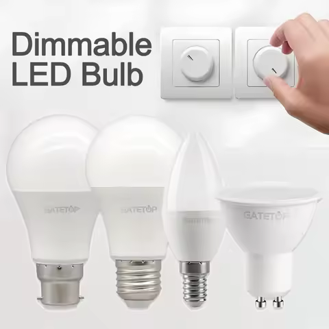 1-10Pack Dimmable GU10 E27 E14 B22 LED Bulb Lamp 220V No flicker Warm white Natural light 3000K 4000
