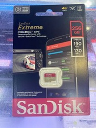 SanDisk Extreme 256gb microSDXC UHS-I 記憶卡